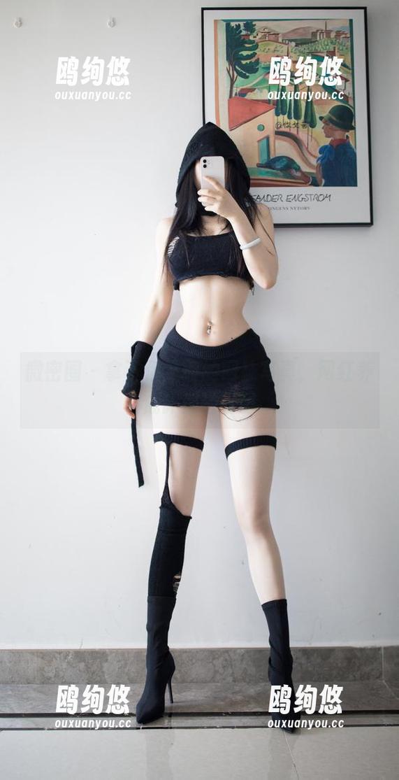 微密圈 - 拿下你文茜的网袜写真，网红养成计划进行时